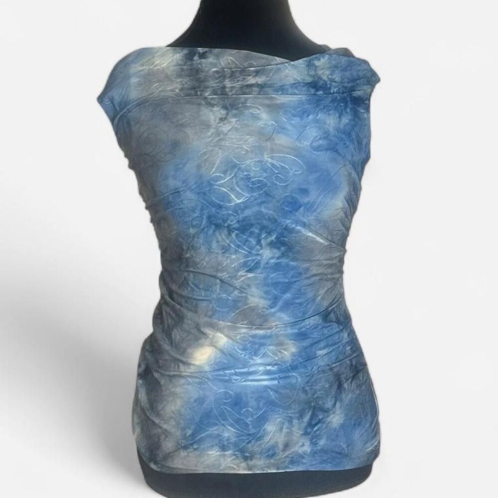 Agb Women's Blue sleeveless top